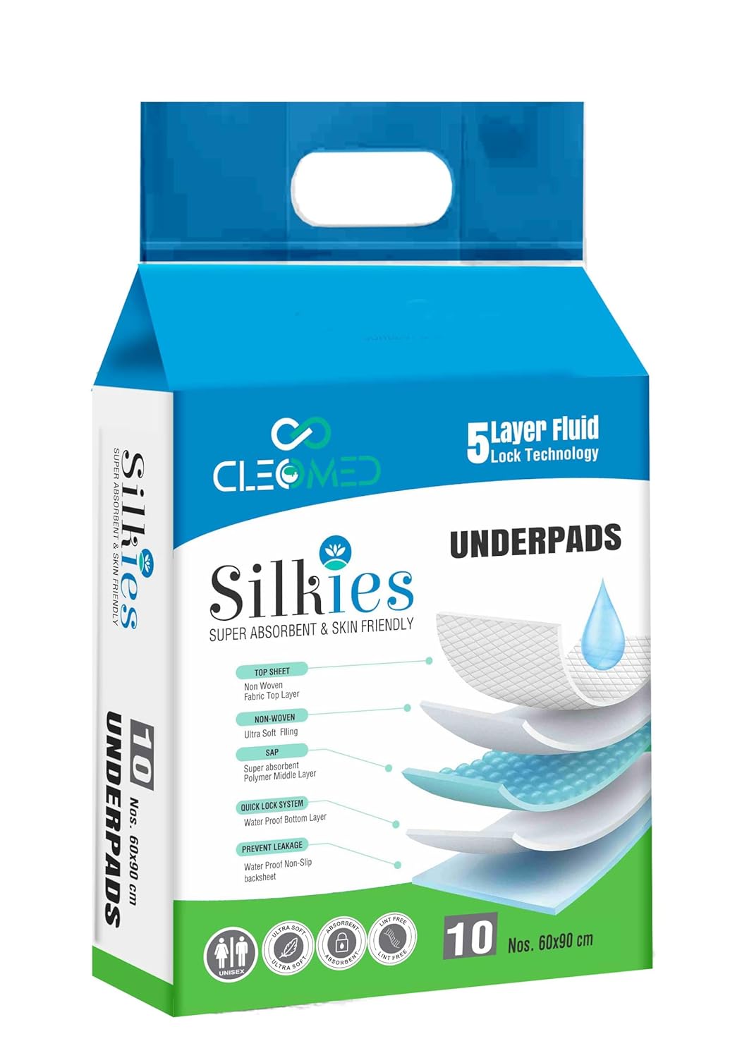 CLEOMED Silkes Under Pads for Adults